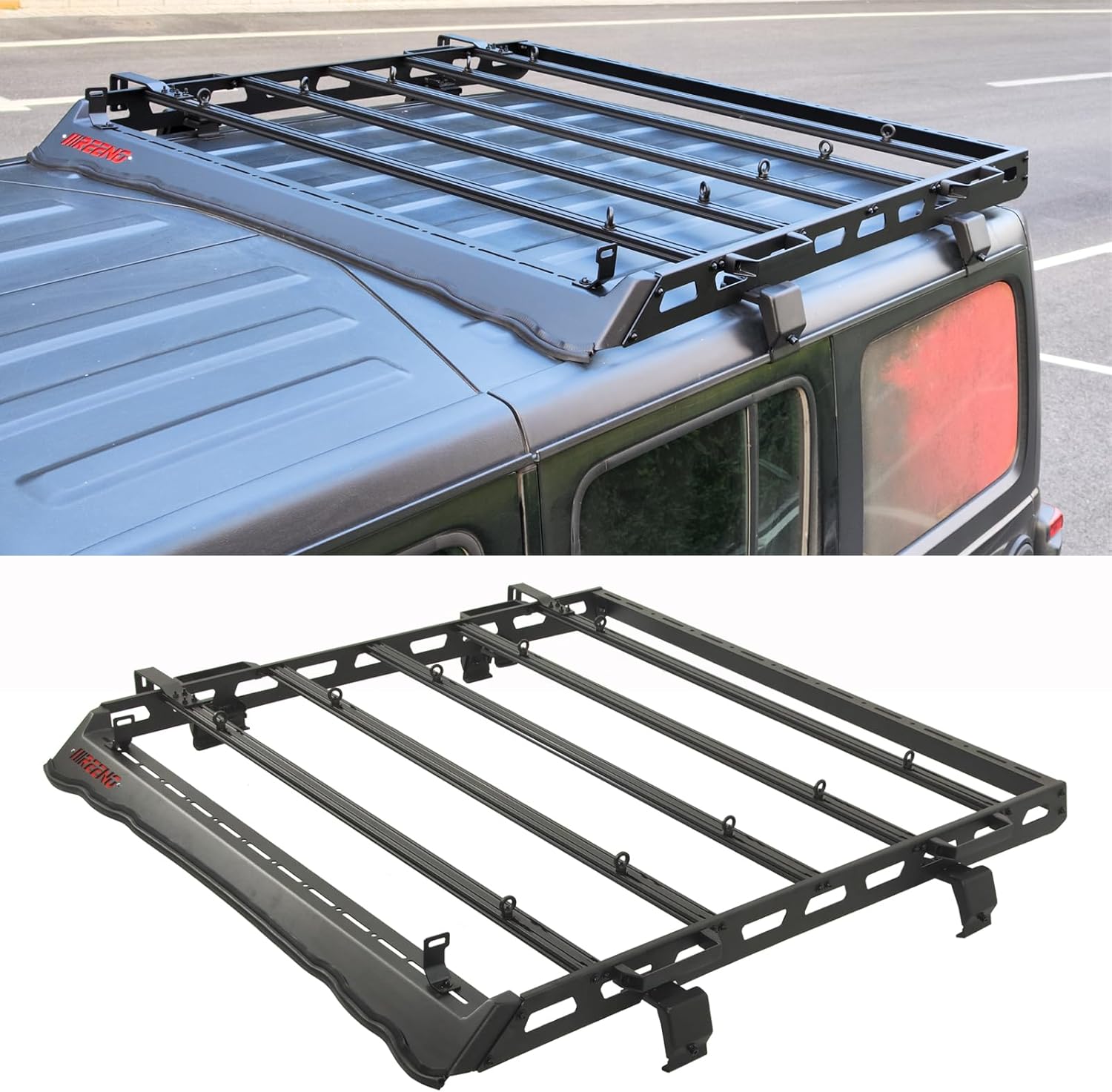2018-2024 Jeep Wrangler JL Hard Top Roof Rack - No Drilling, Heavy-Duty Storage