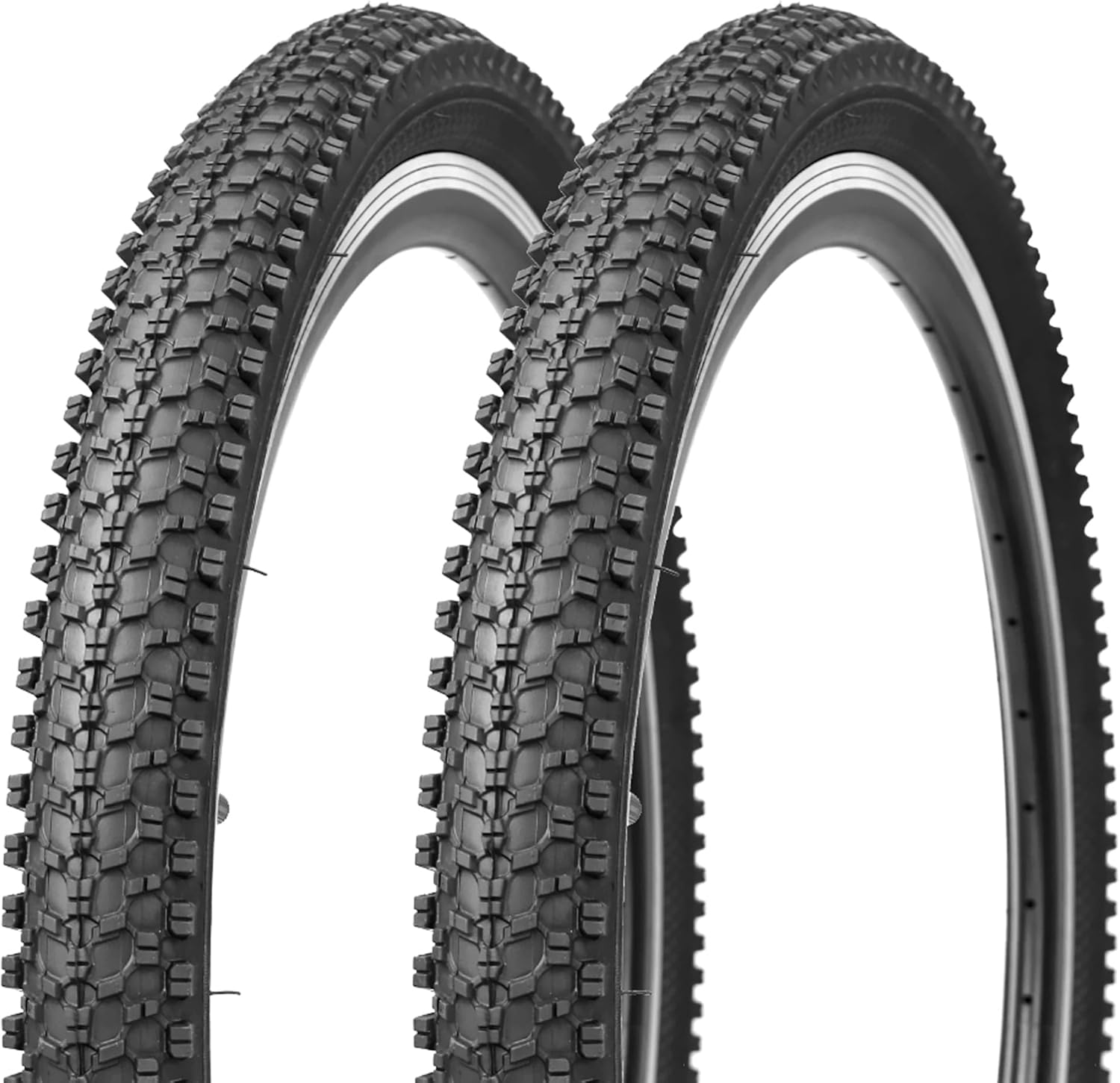 WEEROCK MTB Bike Tire Two Pack for 24 to 29 Inch Bikes