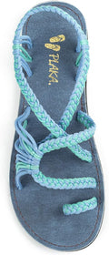 Plaka Flat Sandals for Women Palm Leaf - Stylish Comfortable Flats FIT