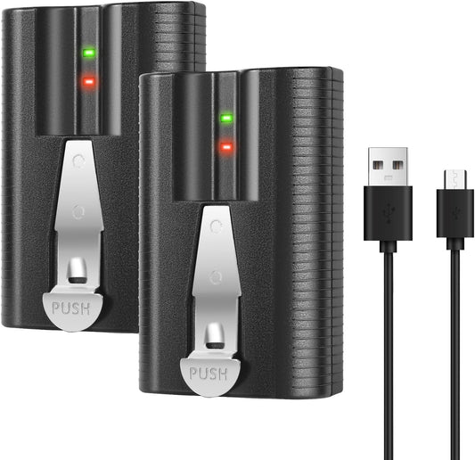 Long-lasting 6040mAh Ring Battery Duo + Cable