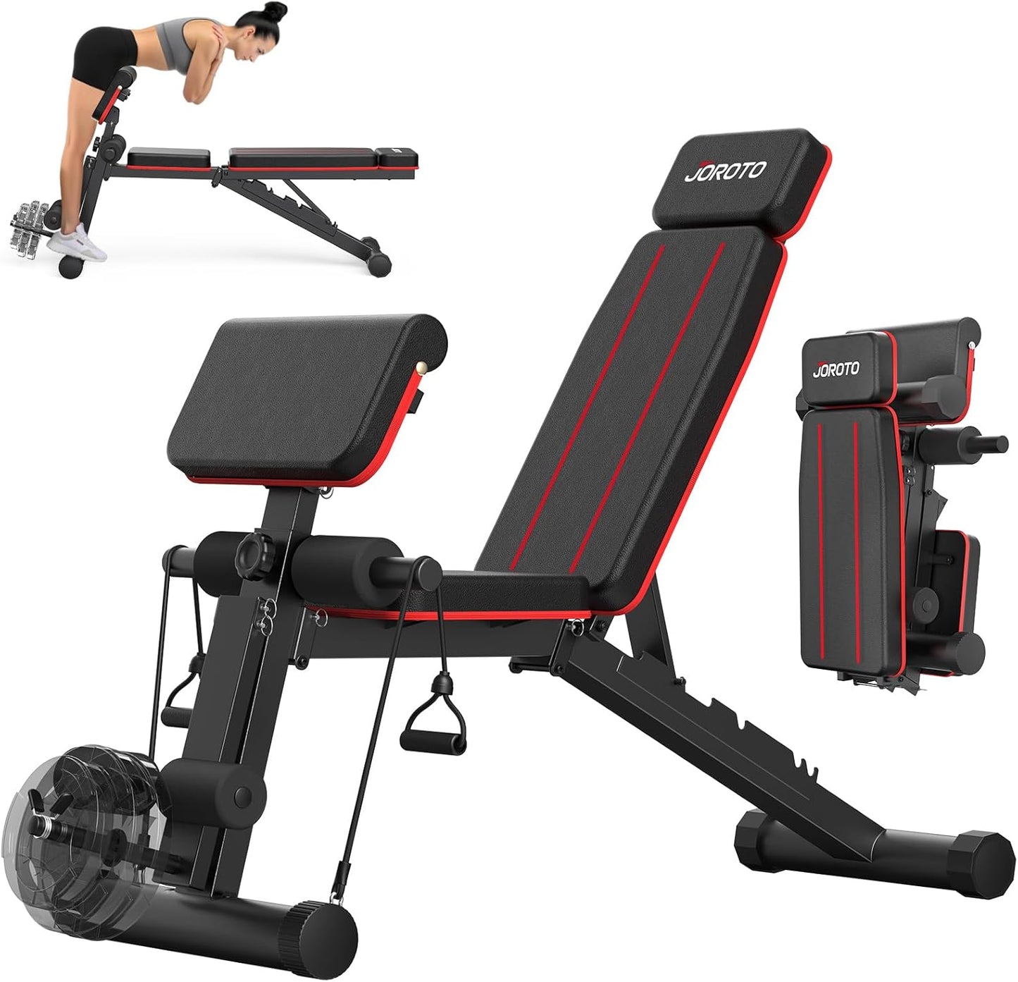JOROTO Adjustable Weight Bench for Full Body Workout at Home