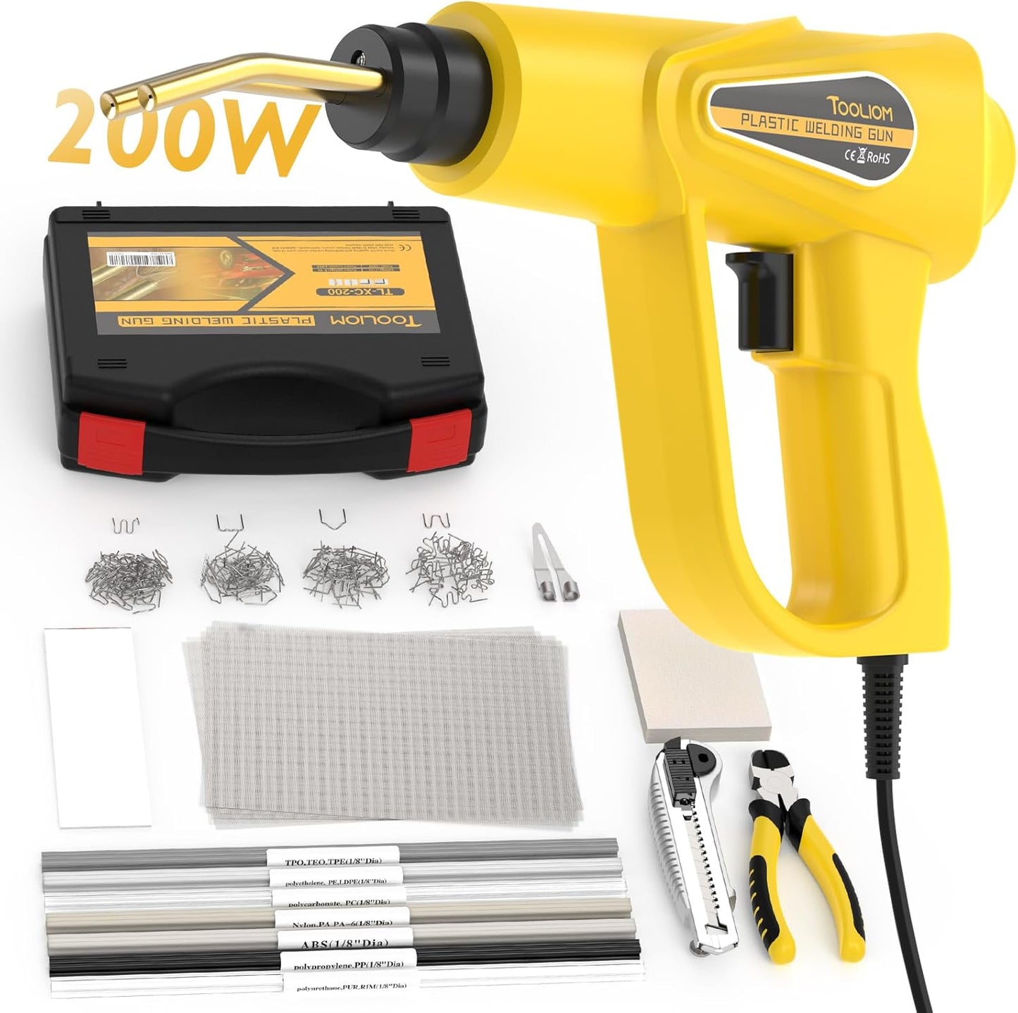 TOOLIOM 200W Portable Plastic Welder for Efficient Repairs