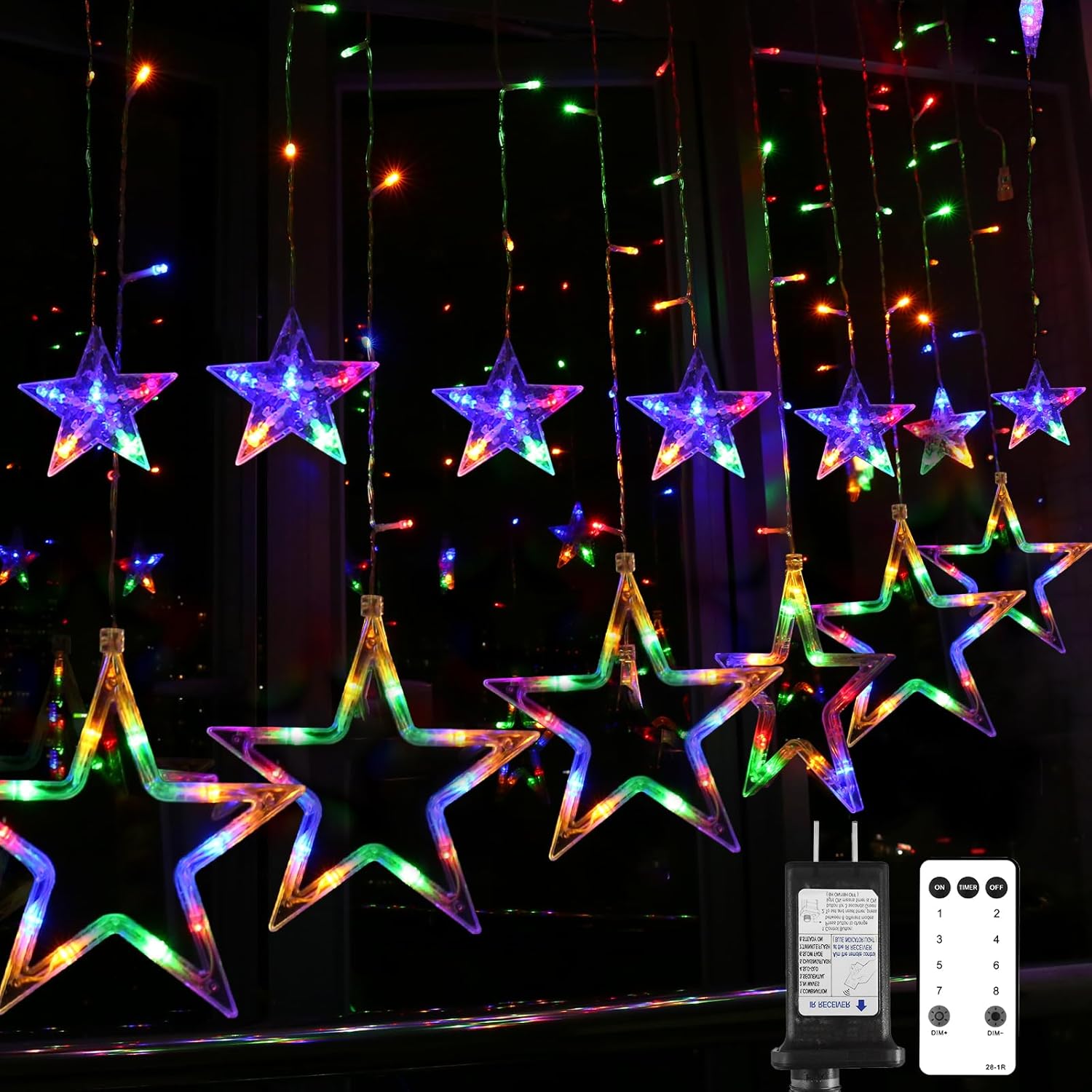 Blingstar Multicolor Curtain Lights - Remote Controlled