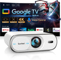 Projector Compatible with Google TV - Portable 4K Outdoor Cinema