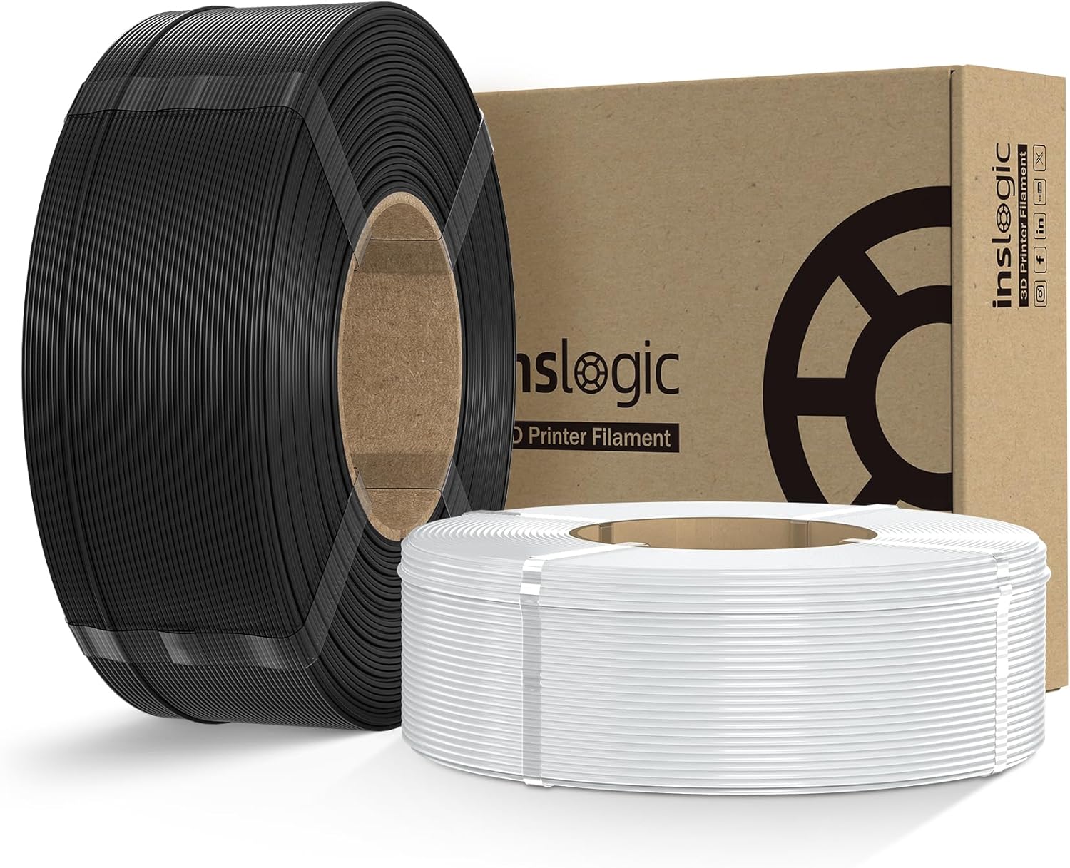 Inslogic Pre-Dried PLA Pro Filament Refill for 3D Printing