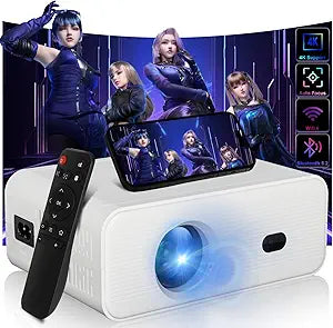 Portable Outdoor Mini Movie Projector with WiFi and Bluetooth