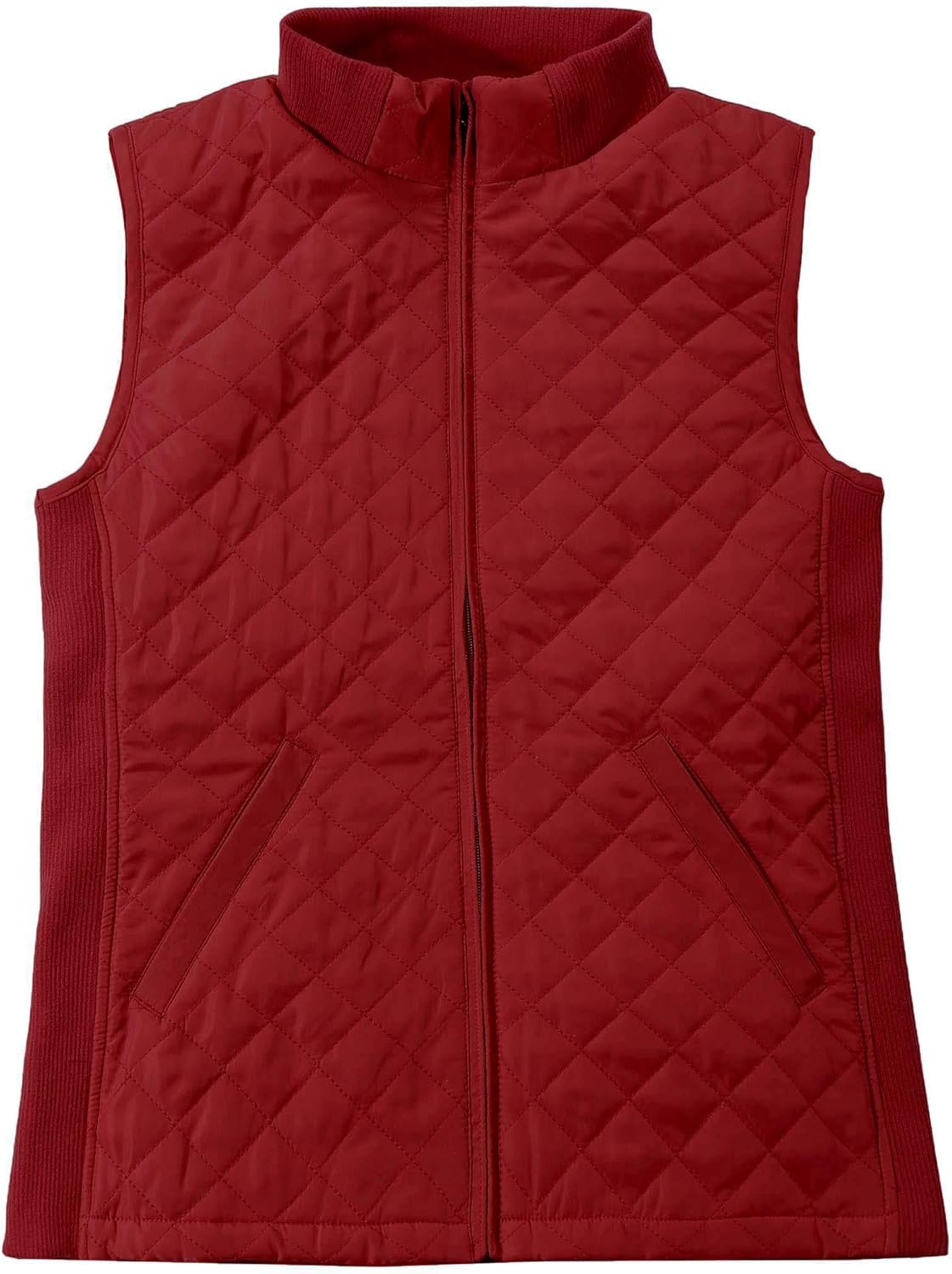 Bienzoe Women Quilted Casual Vest: Lightweight Packable Jacket