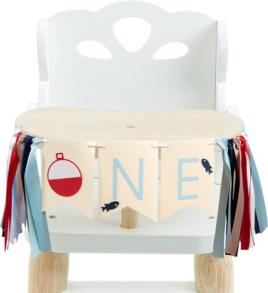 The Big ONE Fish High Chair Banner - Fishing Themed 1st Birthday