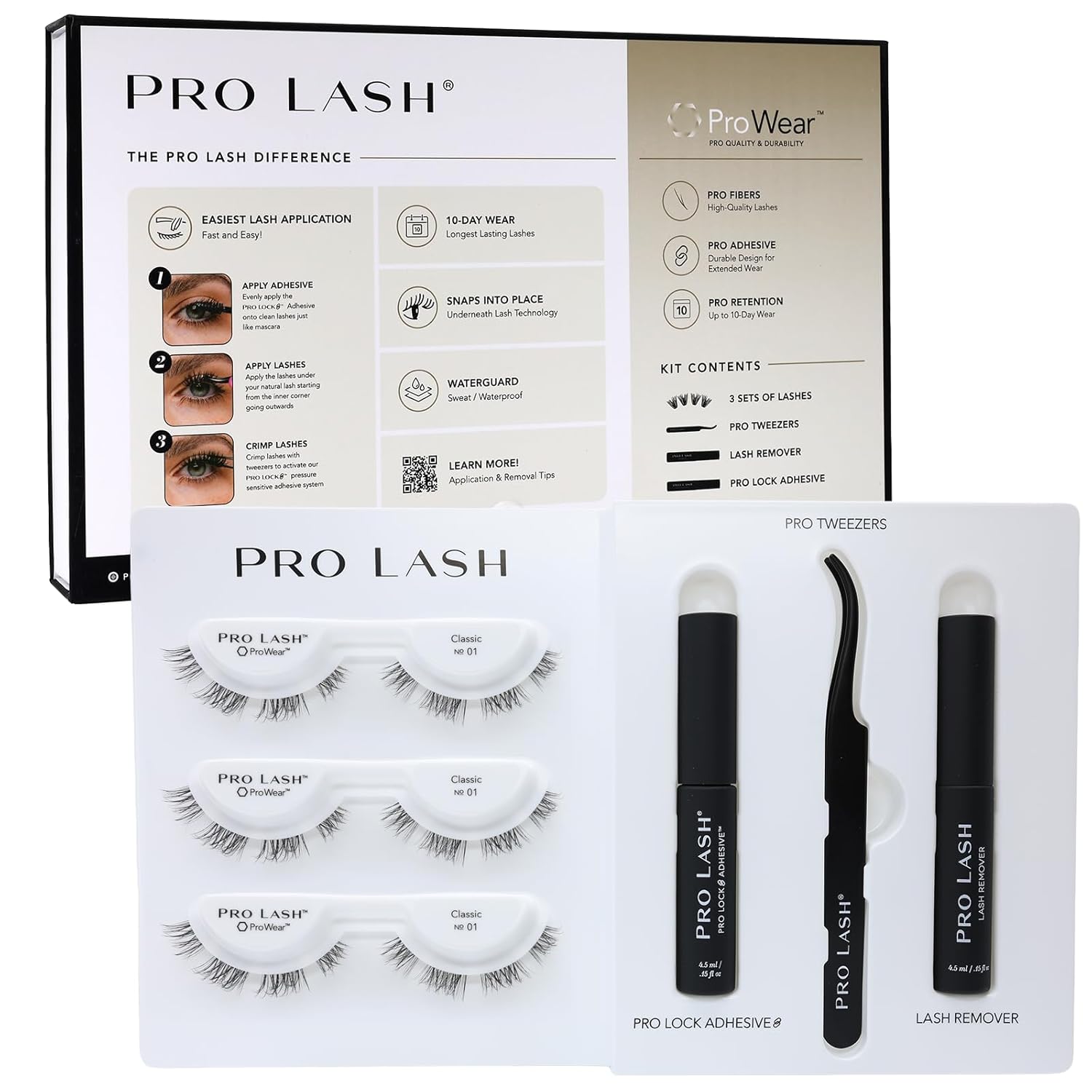 Pro Lash ProWear Starter Lash Clusters Kit for Effortless Beauty