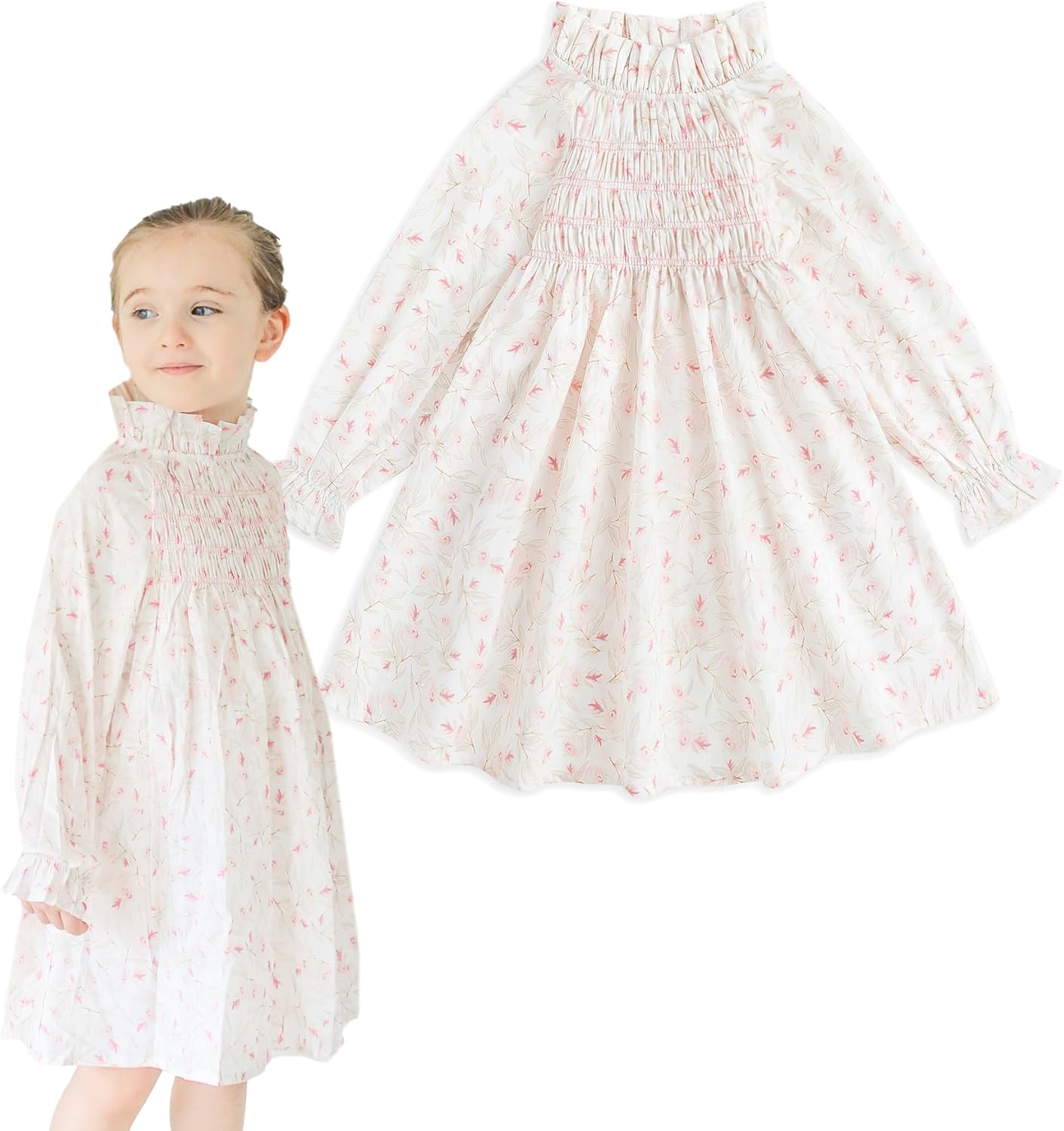 Simplee kids Baby Girls Smocked Dress for Toddlers