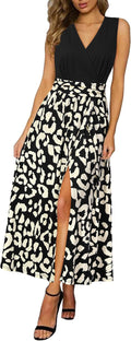 Women Summer 2025 Maxi Dress Vacation Floral Spaghetti (Style 8PN6)