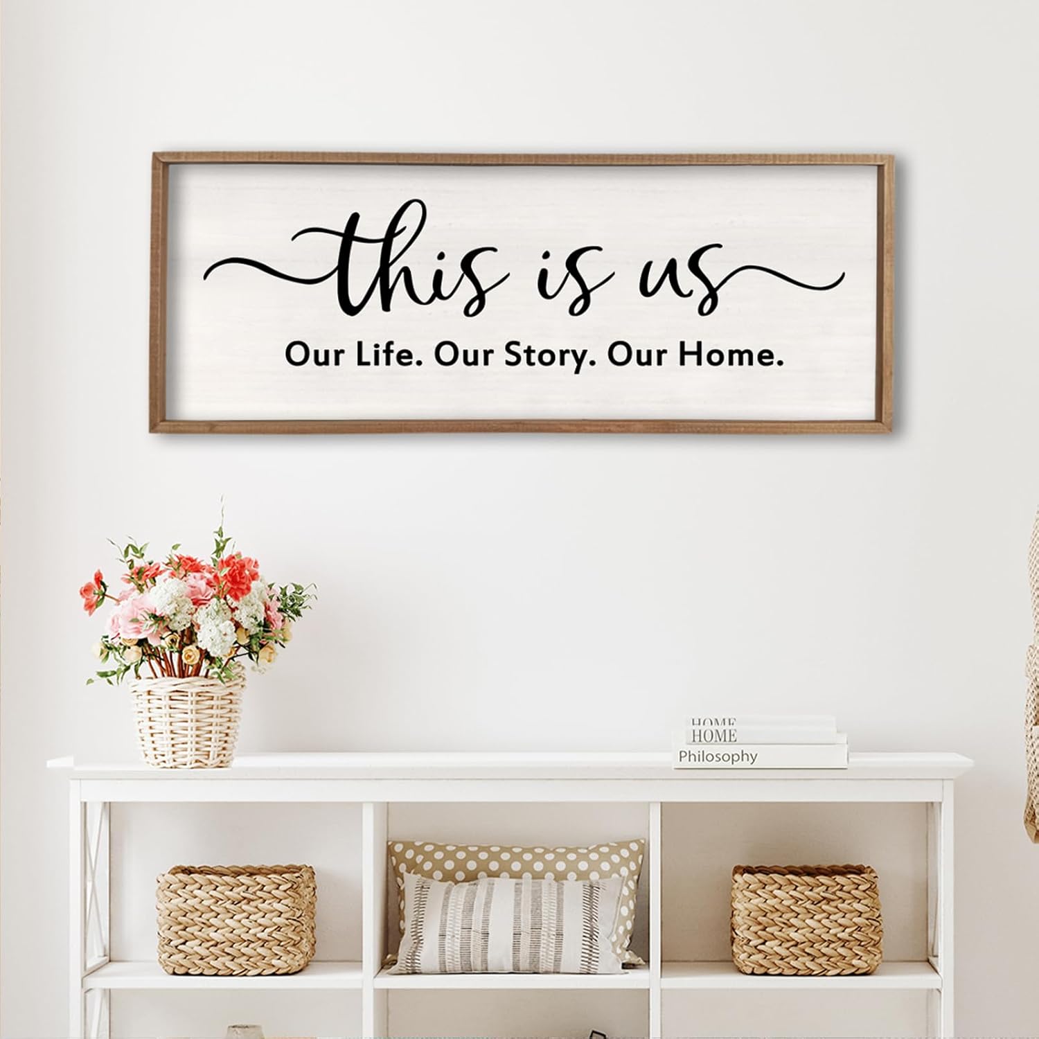 This is Us Wall Decor Sign for Rustic Home Life Story Art