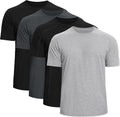 Men's Cotton Crew Neck T-Shirts 4-Pack - Soft Durable Basic Tees