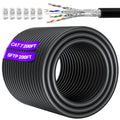 Cat 7 Outdoor Ethernet Cable 200ft Bulk (10 RJ45) - High Speed Durable