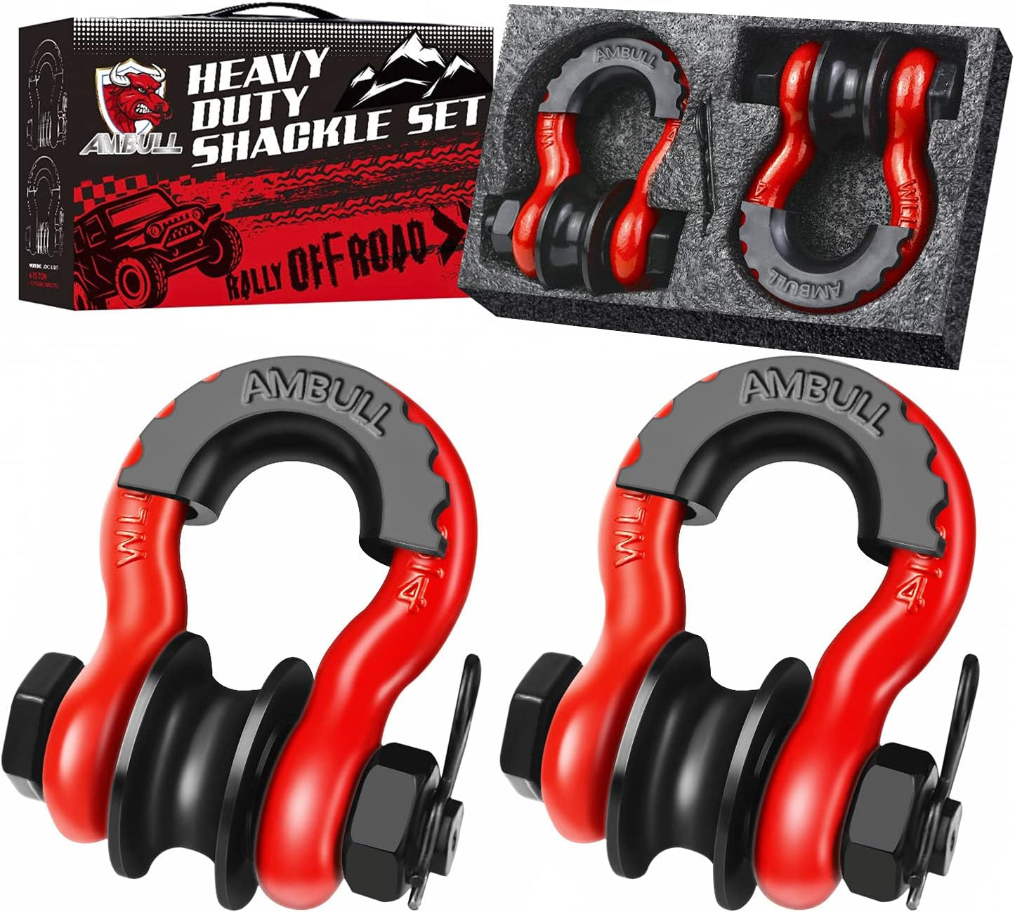 Upgraded Snatch Block with 3/4 D Ring Shackle for Recovery