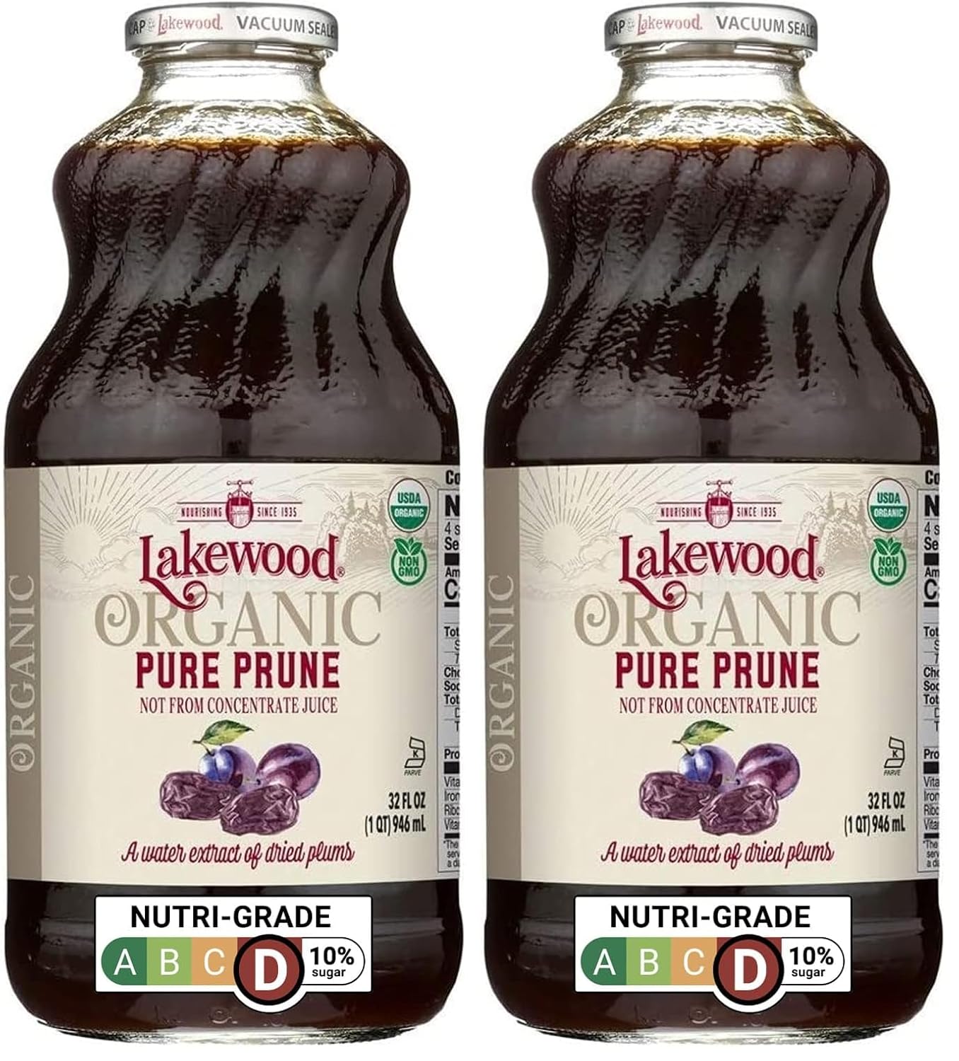 Lakewood Organic 100% Juice Pure Prune - Fresh Pressed Delight