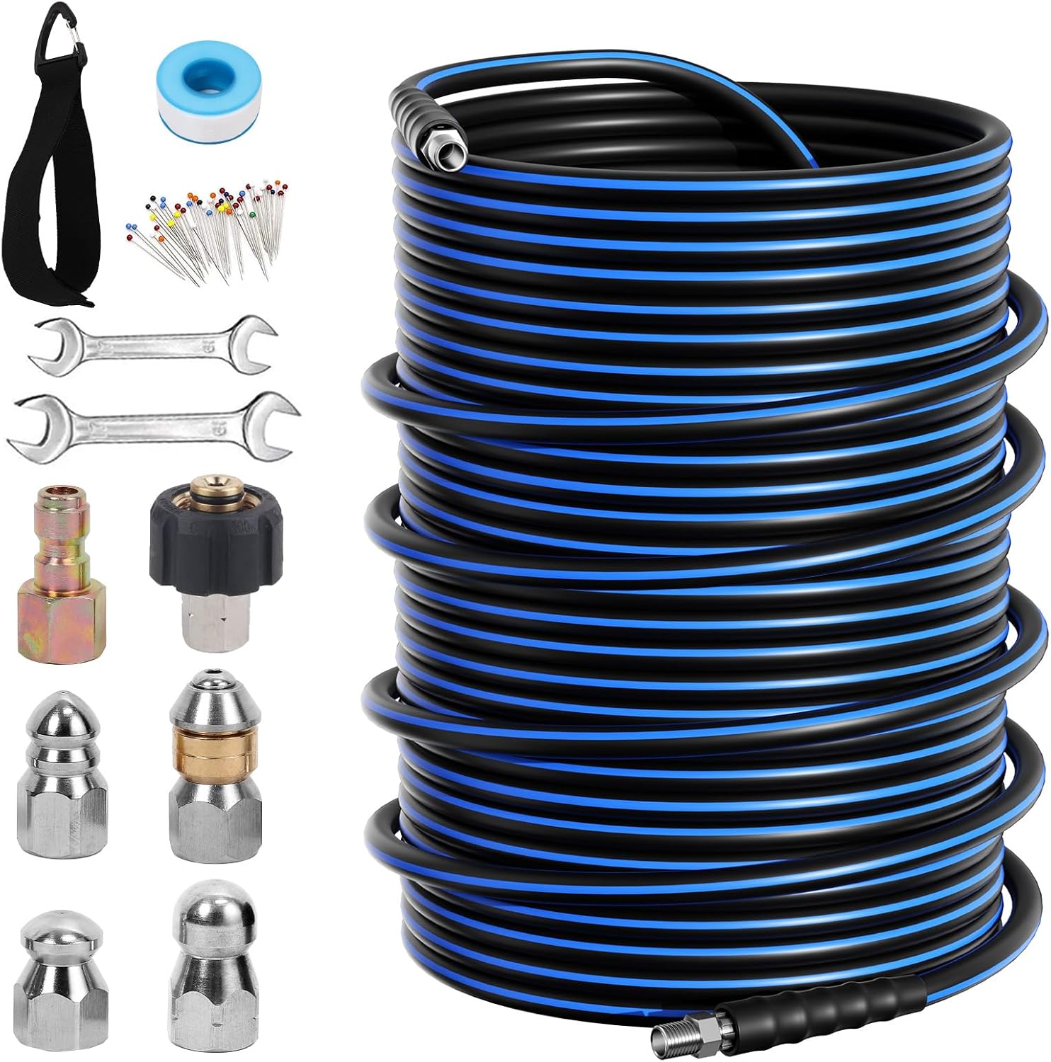 Sewer Jetter Kit for Pressure Washer - 200FT High Pressure Hose