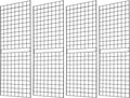 Grid Wall Commercial Grade Gridwall Panels Heavy Duty 2ft x 6ft Pack