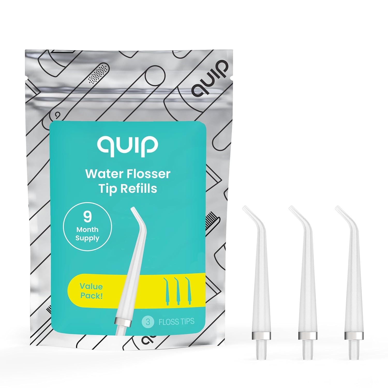 quip Water Flosser Tip Refills for Effective Teeth Cleaning