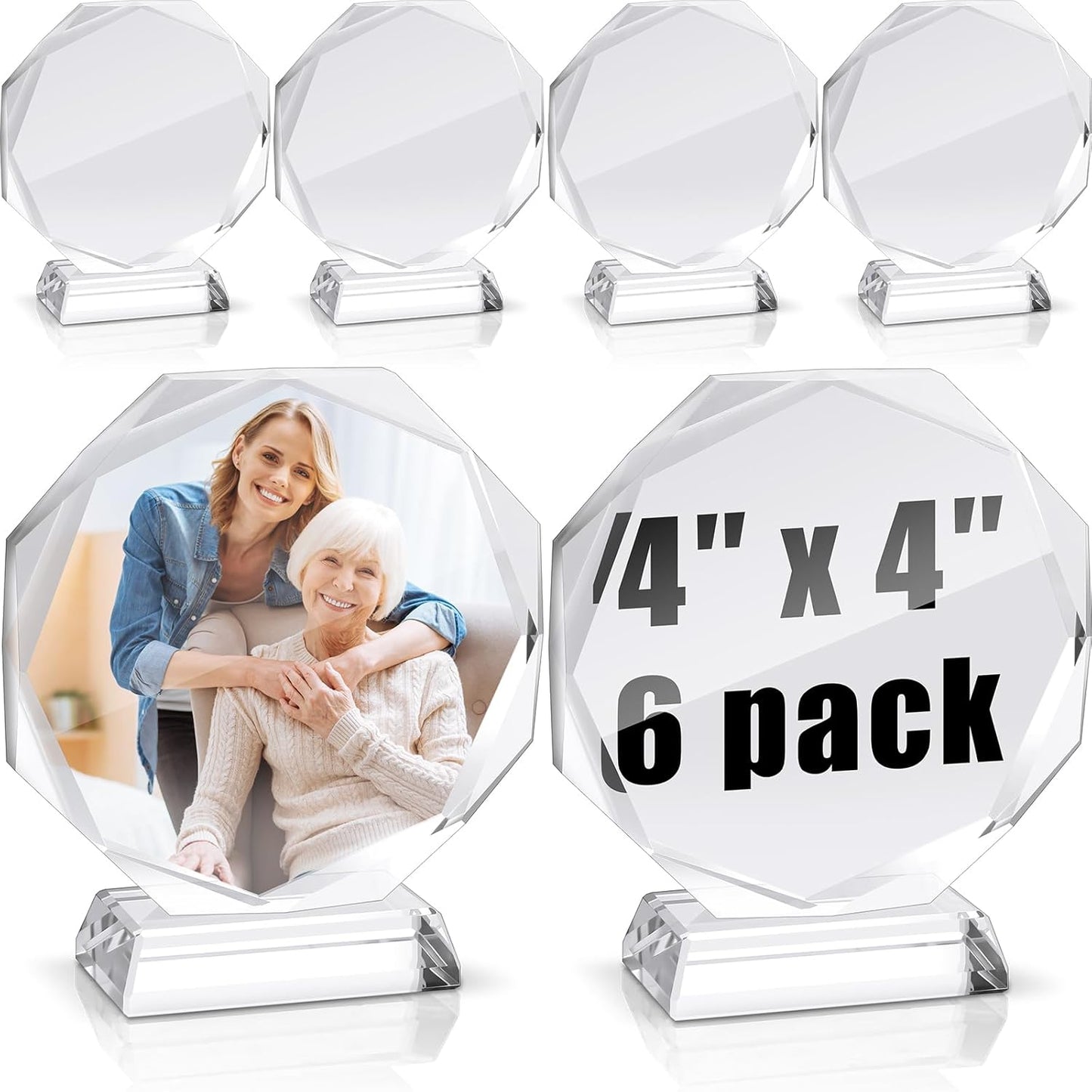 Sublimation Blanks Crystal Picture Frames for DIY Custom Decor