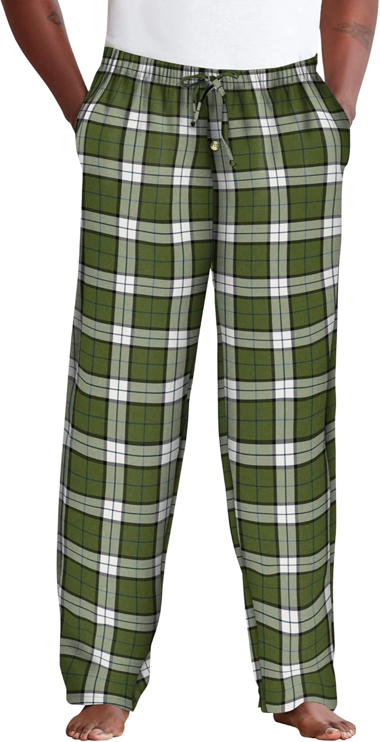 KingSize Men's Big & Tall Flannel Plaid Pajama Pants Review