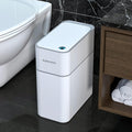 Small Motion Sensor Bathroom Trash Can with Lid - Slim 3.5 Gal