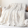 Cottonblue Jacquard Weighted Blanket 15lbs Queen - Cozy Sherpa Comfort