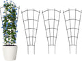 4 Pack 32in Indoor Plant Trellis for Potted Plants - Fan Scroll
