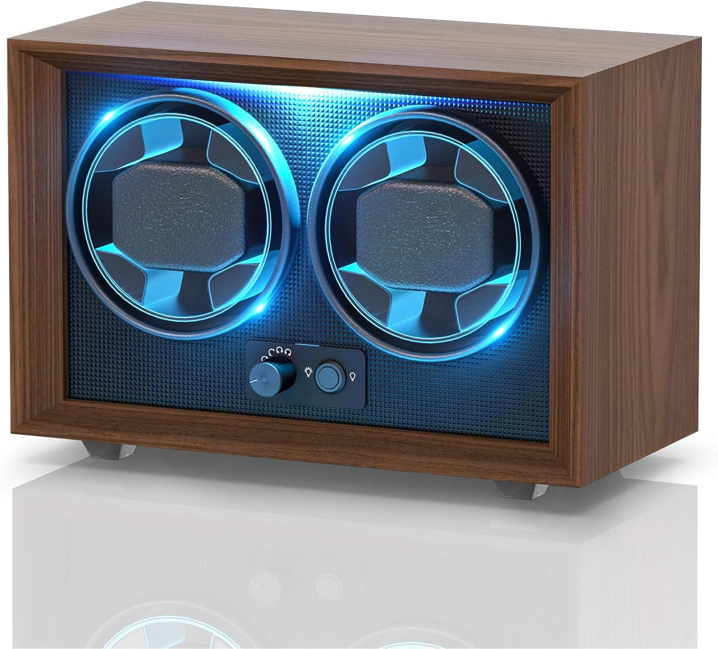 iFregga Watch Winder: Serenity Blue Backlight, 4 Modes