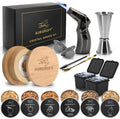 Bourbon Whiskey Smoker Kit - 6 Flavor Wood Chips - Aurorofy
