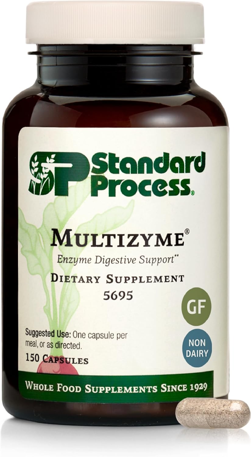 Standard Process Multizyme Digestive Enzyme Supplement for Health