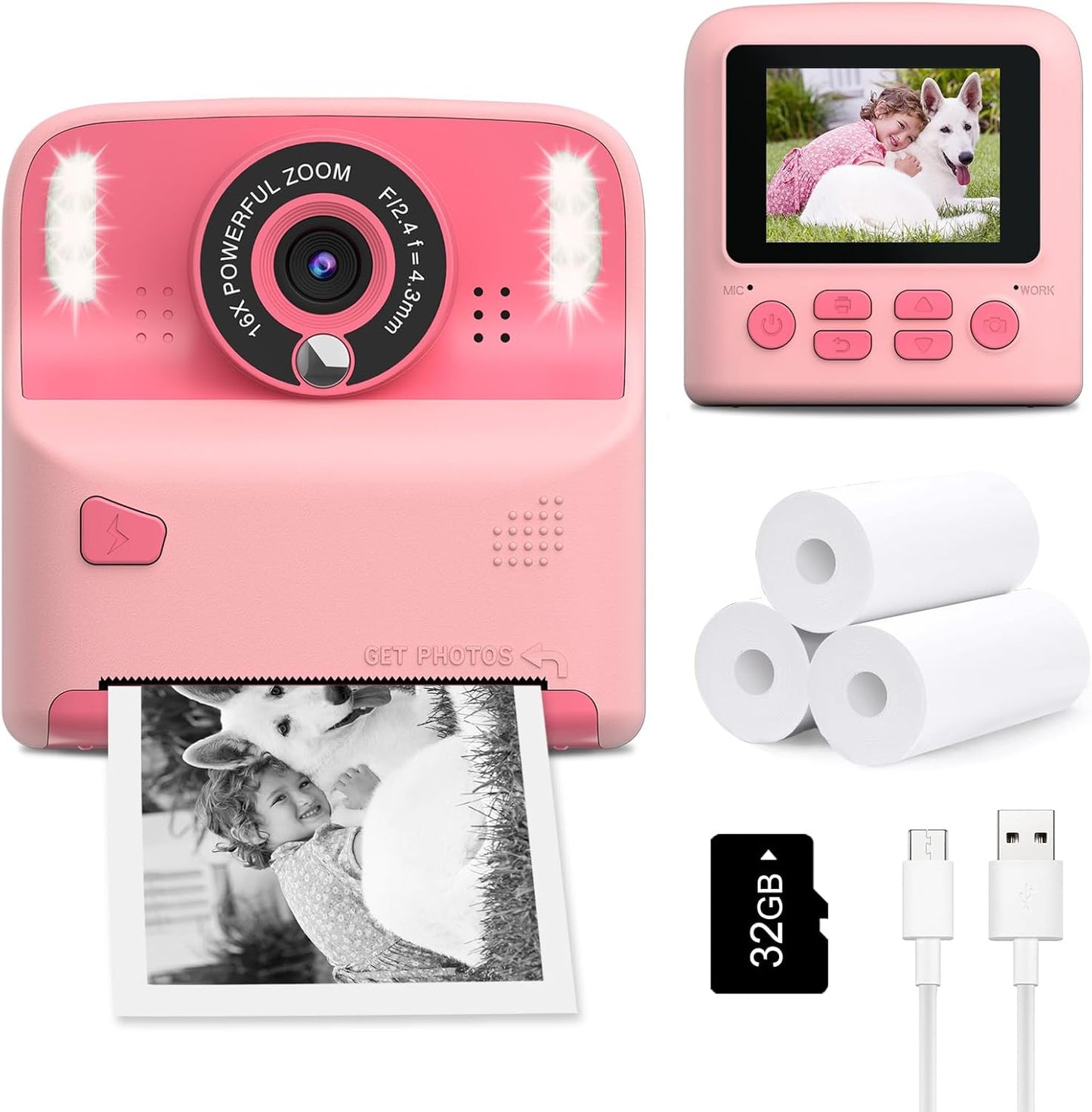 Inkless Selfie Camera for Kids - Yisdo