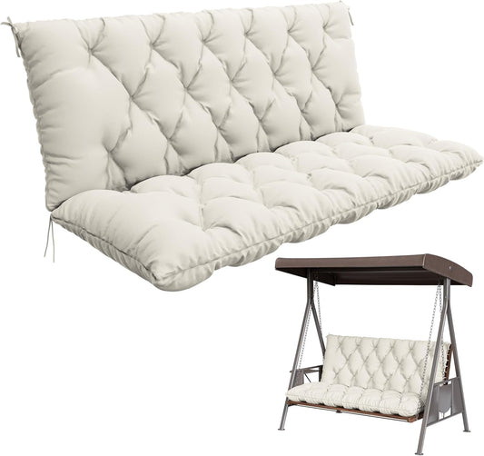 Porch Swing Cushion with Backrest for Outdoor Comfort and Style