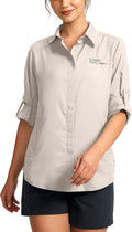 Womens Sun Protection Fishing Shirt with Zipper Pockets (Style SHRX)