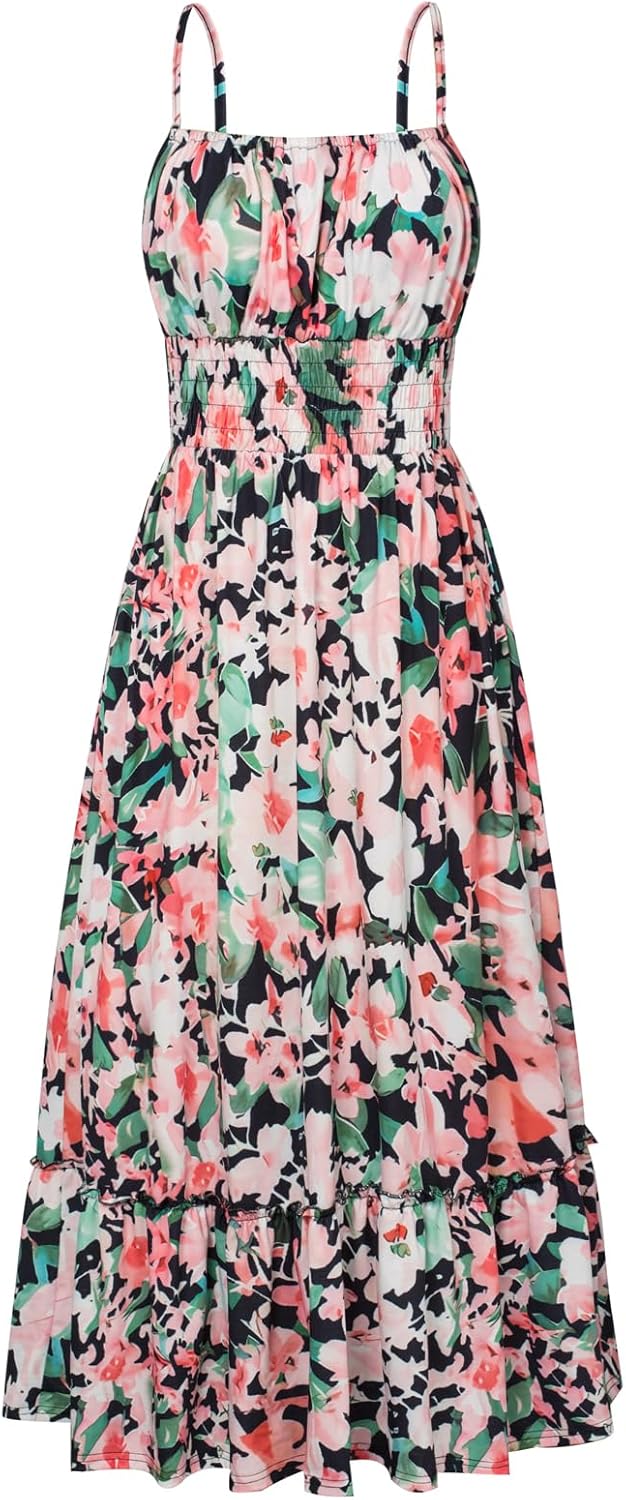 GRACE KARIN Womens Summer Maxi Dress with Pockets for Beach