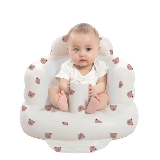 Portable Inflatable Baby Seat - Built-in Pump for Easy Setup