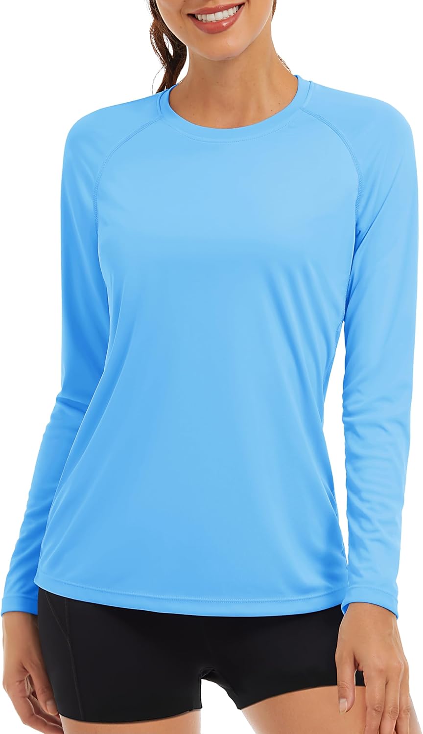 TACVASEN Women's UV Sun Shirt - Quick Dry Rash Guard