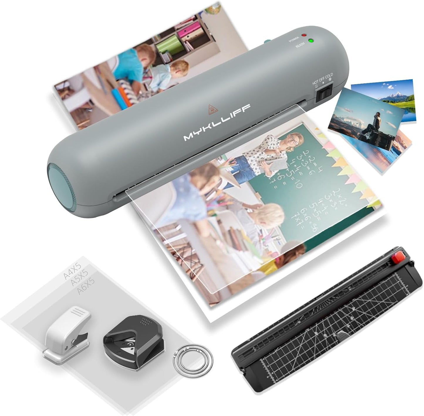 Portable 9-Inch Laminator: Quick Warm-Up, Hot & Cold Modes | Office & Classroom Use