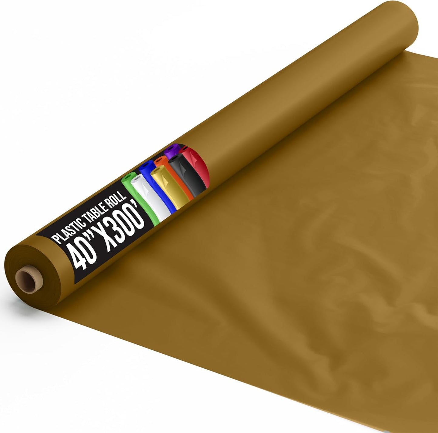 Premium Quality Gold Plastic Table Cover Roll for Events
