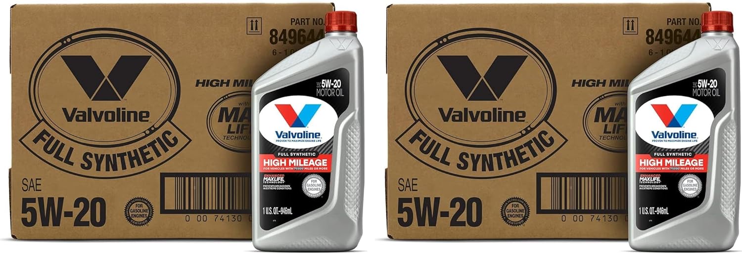 Valvoline Full Synthetic High Mileage Motor Oil with MaxLife Tech