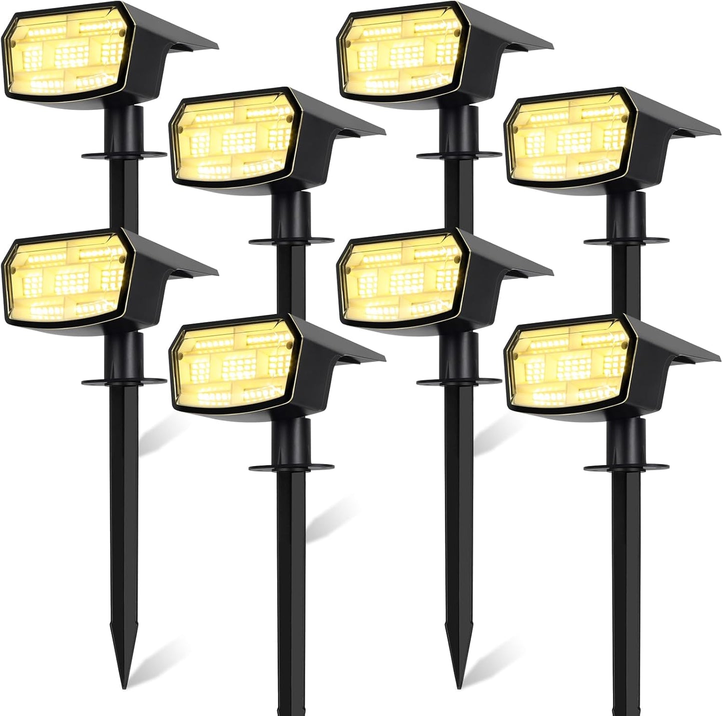 8-Pack Solar Spot Lights Outdoor Waterproof IP65 for Your Yard
