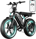 TST Electric Bike for Adults 1500W Peak 20in Fat Tire E-Bike