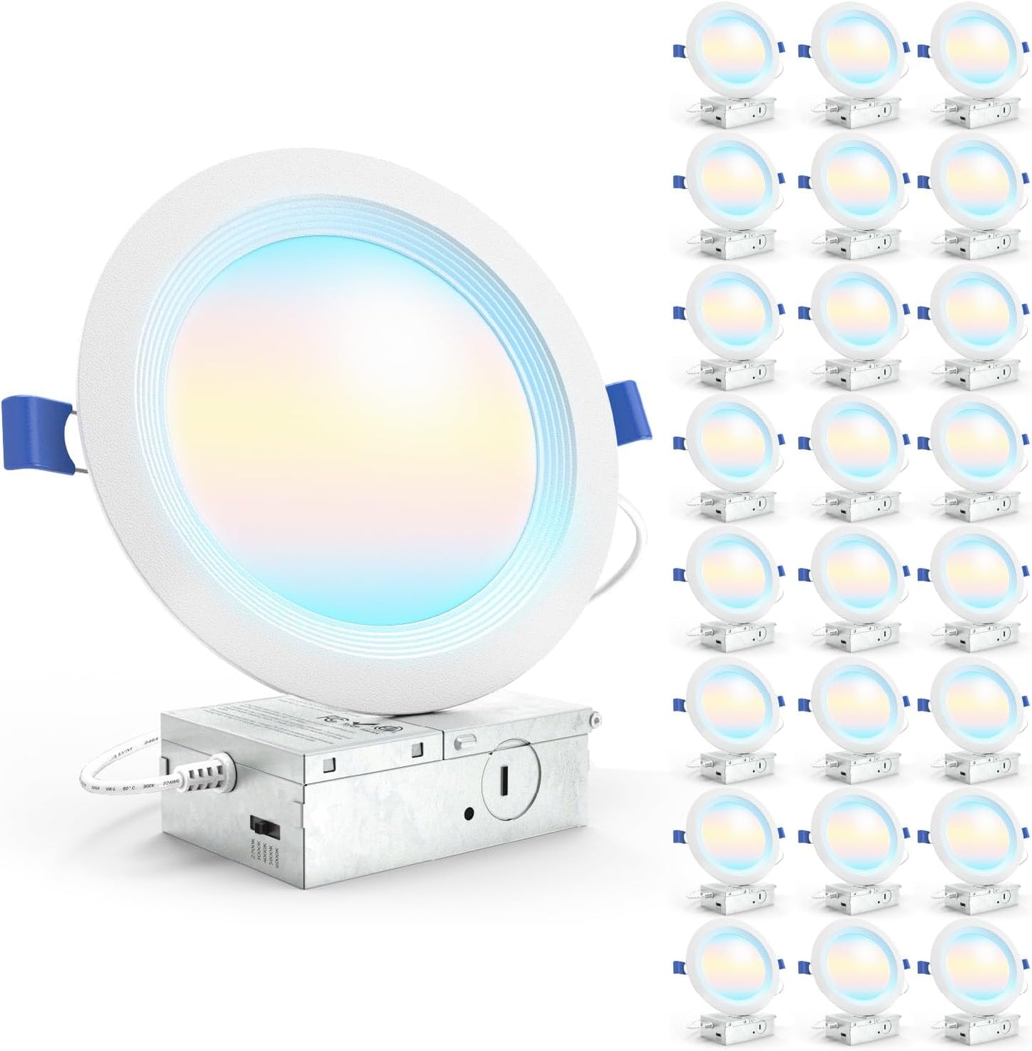 Sunco 24 Pack 6 Inch LED Recessed Light for Modern Spaces