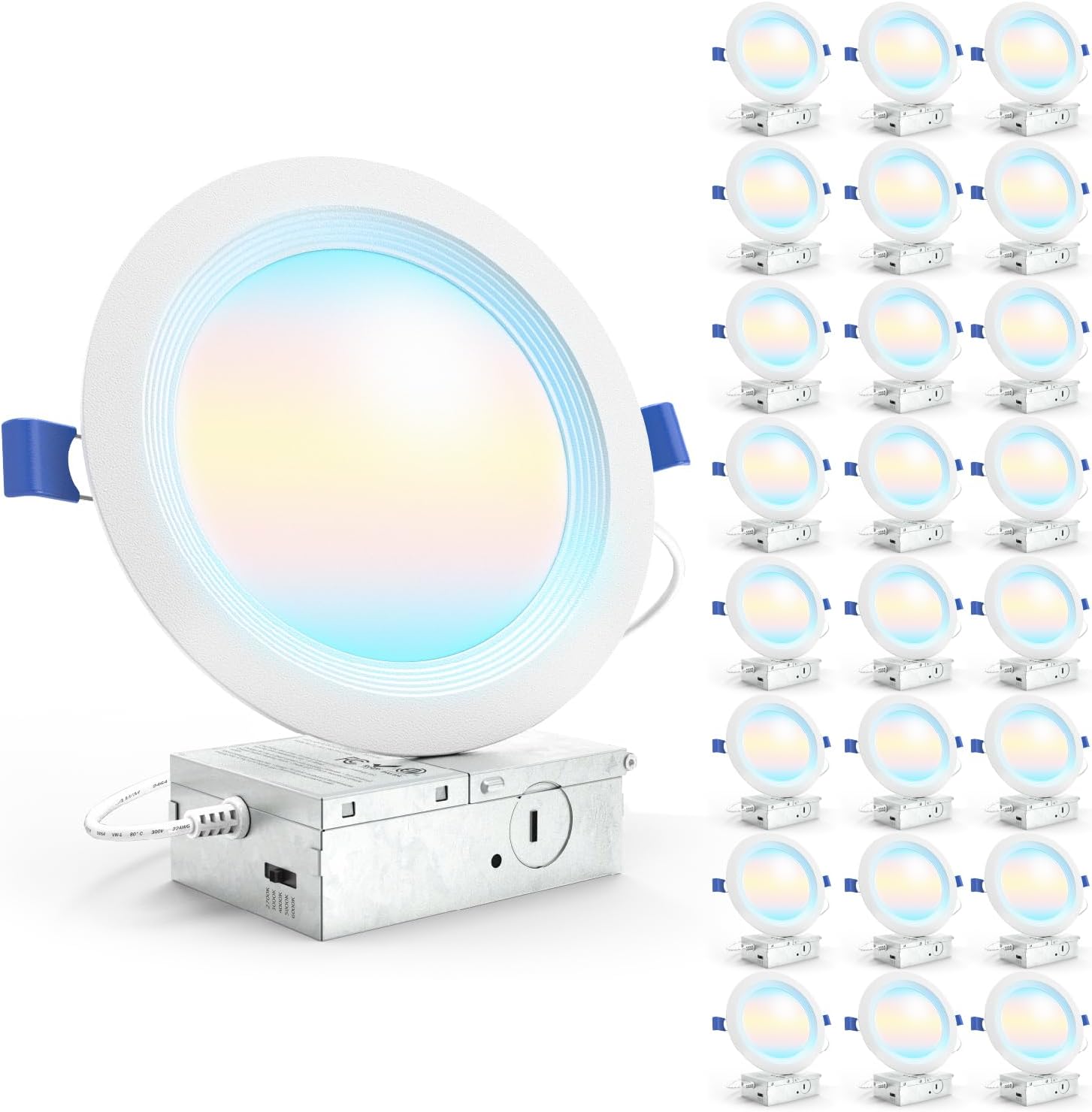 Sunco 24 Pack 6 Inch LED Recessed Light for Modern Spaces