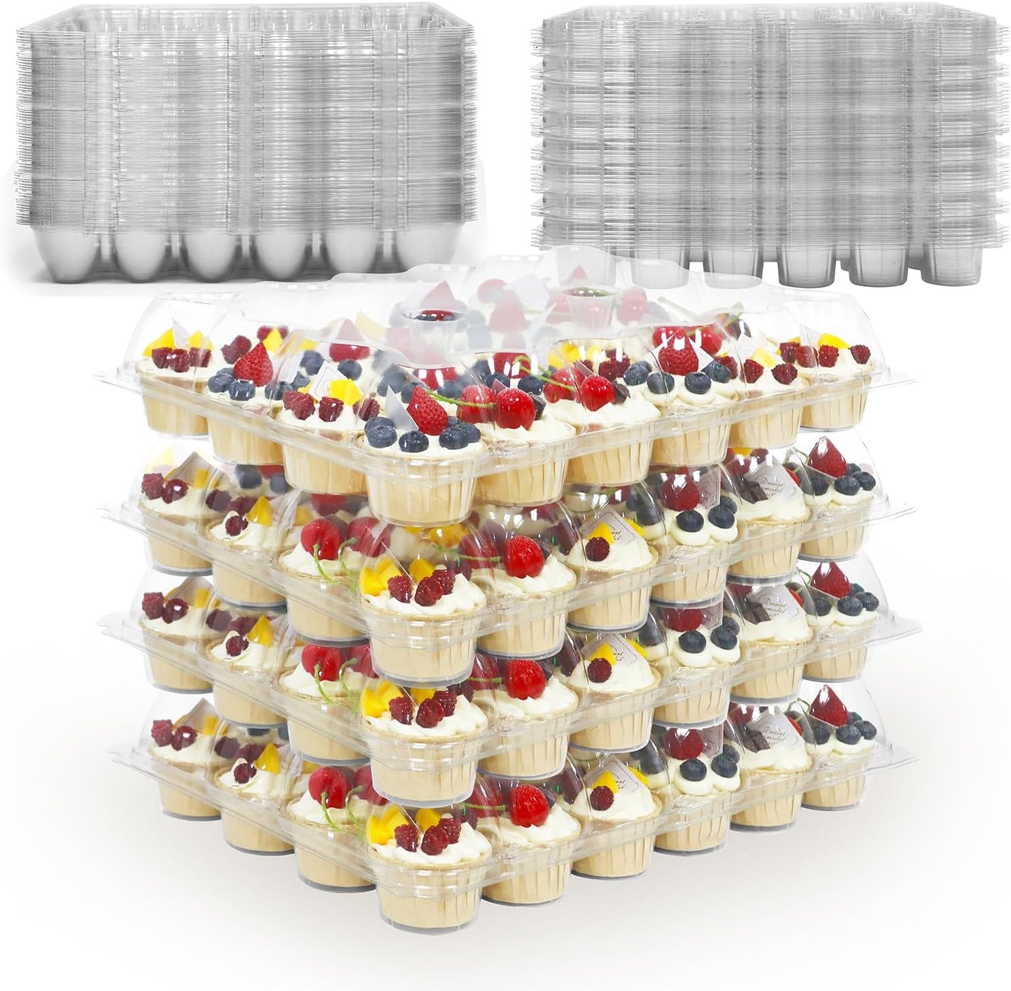 Durable BPA-Free Cupcake Containers for Easy Transport & Storage