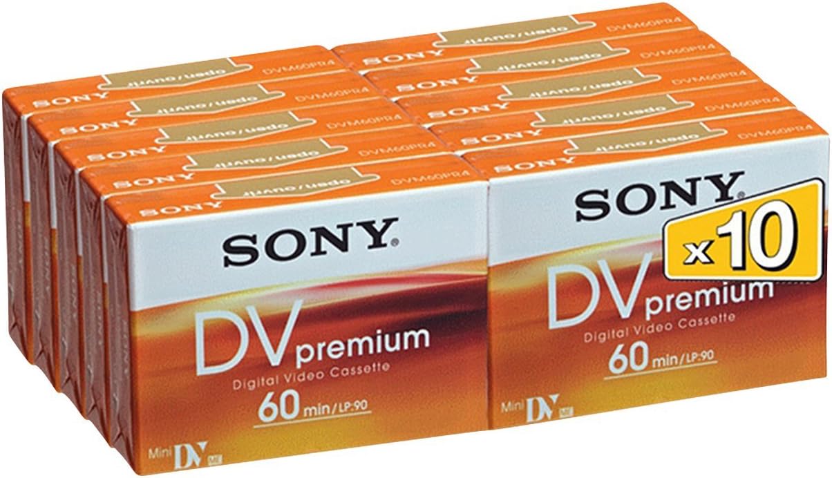 Sony 10 Pack 60 min DVM Premium for High-Quality Recording