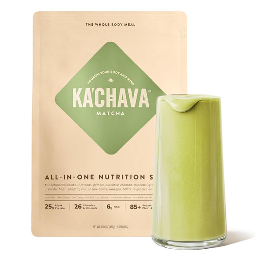 KaChava Whole Body Meal Shake Matcha 2 lb Vegan Protein Powder