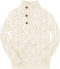 Kids Turtleneck Cable Knit Sweater Boys Pullover - Warm Fall Winter