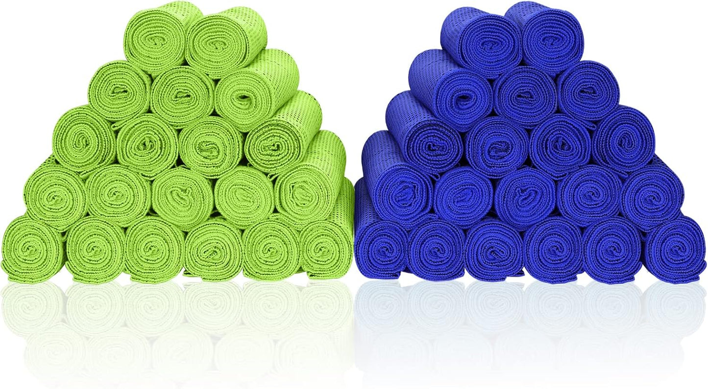 Cooling Towels 40 Pack for Sports, Travel, and Outdoor Activities