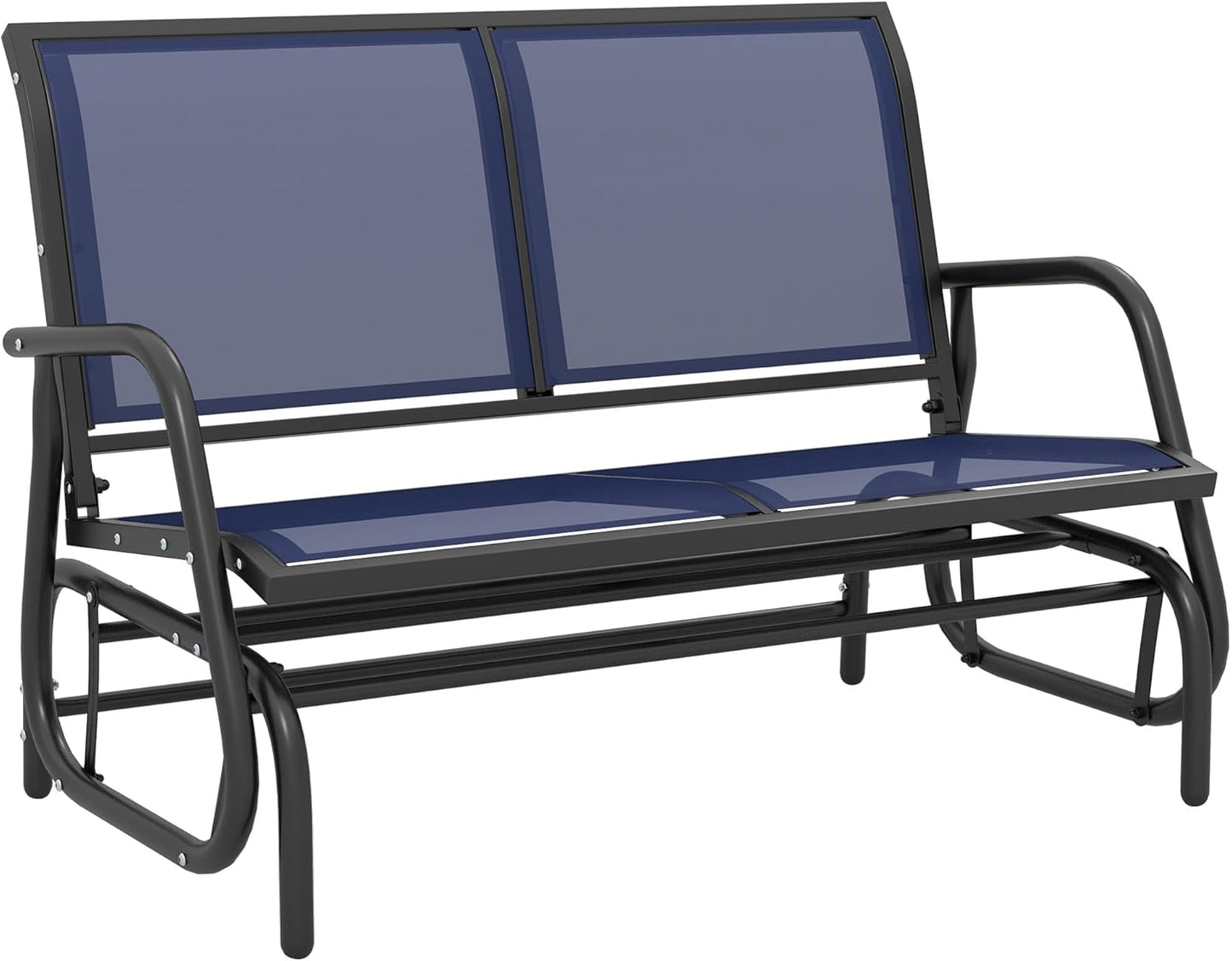 Outsunny 2-Person Outdoor Glider Bench for Cozy Relaxation